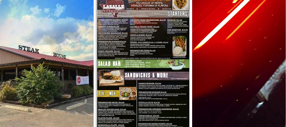 La Salle County Steakhouse Menu