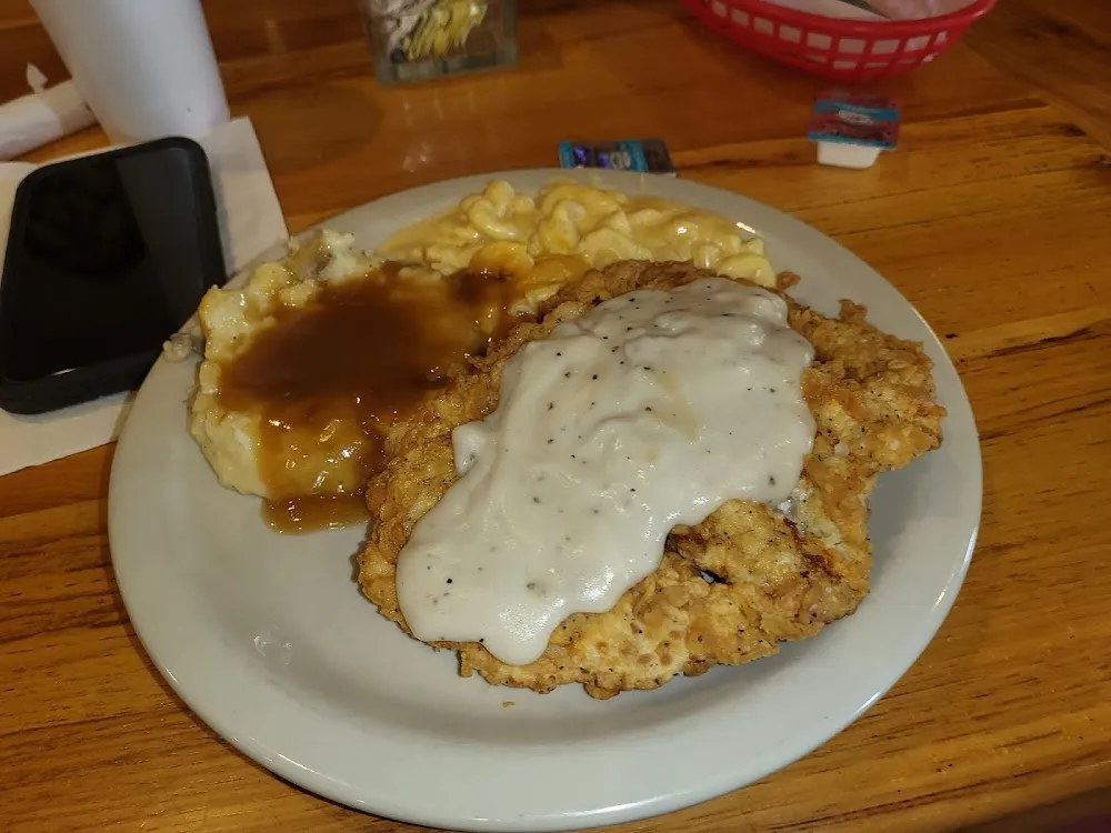Chicken Fried Steak Mashed Potatoes Cheesy Mac