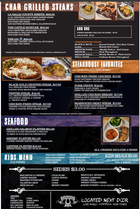 La Salle County Steakhouse Menu image 2